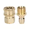 Lavadora de Coches 380 Pistola de Agua a Presión Alta Conector Rápido de Entrada y Salida Boquilla Máquina de Limpieza 580 Conector de Conversión 1/4 Cobre Rápido
