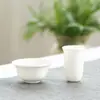 Xícara de Aroma em Argila Roxa, Conjunto de Xícaras de Aroma em Porcelana Branca Jade, Xícara Individual, Conjunto de Chá Kung Fu, Acessórios para Cerimônia do Chá, Xícara de Chá, Xícara de Degustação