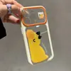 Funda tipo soporte de animal lindo adecuada para Apple 17 Pro Max, funda de dibujos animados de alta estética para niñas, ventana de visualización grande para 16/15
