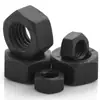 Aço Inoxidável Preto 304 Porca Hexagonal Externa Galvanizada Zinco Preto Atacado Fabricante de Porca Parafuso M4/M5/M6/M8