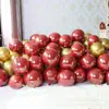 Globos de Boda con Palabras Felices, Globos Rojo Granada de 10 pulgadas para Pedida de Mano, Declaración, Decoración, Fiesta de Cumpleaños, Arreglo de Boda, Romántico