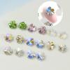 Rhinestones para Uñas de Trébol Nuevas Decoraciones de Uñas de Moda Rhinestones de Vidrio Accesorios para Uñas Estilo Japonés Rhinestones Irregulares con Base de Punta Venta al por Mayor