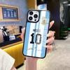 Copa do Mundo Messi Autografado Bola Fã Mercadoria Capa de Celular Iphone17Air10 Número da Camisa 10 Capa de Celular Apple