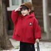 Chaqueta de Forro Polar para Niños Otoño Invierno Niños Abrigada con Capucha Cortavientos Roja 2026 Nueva Ropa de Invierno para Bebé Parka
