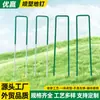Estacas de suelo recubiertas de plástico, estacas de suelo en forma de U semi-recubiertas de plástico, estacas de suelo galvanizadas recubiertas de plástico, estacas de fijación de lámina de suelo para jardín y exteriores