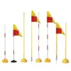 Postes Marcadores para Entrenamiento de Fútbol y Baloncesto, Banderines de Esquina, Postes de Entrenamiento con Bases de Goma, Postes Rojos y Blancos, Postes de Obstáculos, Postes de Carrera en Forma de Serpiente