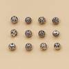 Joyería de plata de ley 925 al por mayor Accesorios DIY de plata tailandesa Cuentas sueltas Cuentas de plata 9/10mm Accesorios de cristal Cuentas de plata Cuentas huecas