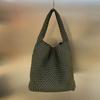 Bolsas para Mujer 2026 Nueva Celebridad de Internet Coreana Bolso Tejido Retro Bolso Tote de Gran Capacidad Bolso de Hombro Único Bolso Madre-Hija