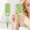 Pente de tubo de alumínio condução de calor ar rolo cerâmico pente de cabelo profissional para salão de beleza pente de cabelo pente modelador de cachos pente de cachos de nylon