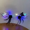 Faixa de Cabeça de Halloween Adereços Engraçados para Fotos Fantasia Vestir Faixa de Cabeça Luminosa para Adultos e Crianças Decoração de Grampo de Cabelo