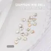 Rinestones para Uñas con Punta Trasera Color Coñac Blanco Decoraciones para Uñas Estilo Japonés Rinestones 3D con Punta Trasera Accesorios para Uñas Portátiles Cristal al por Mayor