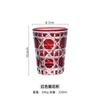 Copa de cristal hecha a mano con estilo Ins, copa de whisky tallada creativa, copa de vino, taza de agua estilo Mori fresca, taza de té para mujer