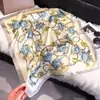 Primavera 2025 Nuevo Pañuelo Moda Estilo Occidental Combinable Cuadrado Pequeño 70cm Pañuelo Decorativo Protección Solar Chal de Viaje Mujer