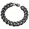 Aço inoxidável titânio aço colar jóias masculino pulseira grossa personalidade quatro lados moagem corrente cubana masculino criptografia acessórios feminino avançado