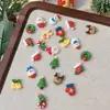 Accesorios Populares para Uñas de Navidad Campana Alce Muñeco de Nieve Muletas Tridimensional Lindo Dibujo Animado Versátil Decoración de Uñas Mayoreo