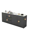 Gabinete Moderno Minimalista para Respaldo de Sofá, Gabinete de Almacenamiento Divisor para Sala de Estar, Aparador de Pizarra de Lujo Ligero, Gabinete de Té de Pared para el Hogar