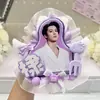 Wang Hedi Lindo Fan Support Celebridad Medio Retrato Etiqueta con Nombre Colgante DIY Ventilador Merchandising Decoración de Mochila