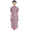 Elegante Vestido de Boda para Suegra 2026 Verano Nuevo Vestido de Madre de Gama Alta Versión Mejorada Noble Vestido Qipao