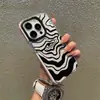 Funda de Teléfono Rayas de Cebra Blanco y Negro Más Vendida Transfronteriza para iPhone 17, Estilo Minimalista, Funda Suave Anticaídas de Cobertura Total para Apple 18 Pro
