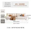 Sofá Perezoso de Lujo Casual para Apartamentos Pequeños, Sofá Nube para Uso en Casa en la Sala de Estar, Sofá de Tela Simple Moderno en Estilo Crema