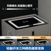 Mesilla de noche con panel electrónico inteligente, panel de vidrio templado, carga inalámbrica, Bluetooth, audio, luz táctil, accesorios