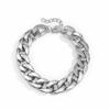Joyería transfronteriza europea y americana exagerada punk geométrica de una sola capa collar para hombres y mujeres tendencia de moda color mixto collar de cadena gruesa