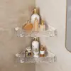 Estantería de Almacenamiento para Inodoro de Baño Triángulo Sin Taladro Estantería de Almacenamiento Montada en Pared Caja de Almacenamiento en Pared para Inodoro y Lavabo