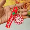 Chaveiro do Papai Noel, boneco de neve de Natal, figura de rena em silicone, chaveiro de carro, pingente para bolsa, pequeno presente