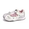 Zapatos Deportivos para Niñas 2026 Nuevo Malla Transpirable Suela Suave Antideslizante Velcro Hello Kitty Lindo Rosa Versátil Ligero