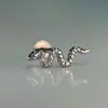 Brincos e Piercings de Nariz em Liga de Titânio F136 em Formato de Cobra para Homens e Mulheres, Joias de Titânio para Body Piercing Europeu e Americano, Piercings de Lábio, Piercing em Liga de Titânio