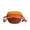 Bolso Bandolera Mini de Costuras de Color Contrastante para Mujer 2026 Nuevo Ligero Versátil Bolso para Teléfono Móvil Bolso de Hombro para Viajes al Aire Libre