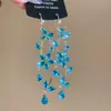 Pendientes Largos con Colgante de Mariposa y Flor con Borla de Circonita Super Brillantes, Pendientes de Temperamento Fresco y Dulce, Pendientes de Lujo Ligero y Alta Gama
