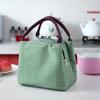 Venta Directa de Fábrica Bolsa de Almuerzo Rayada Bolsa Térmica Tela Oxford Impermeable Bolsa Grande para Picnic Rayada B Bolsa de Hielo