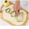 Molde de acero inoxidable para galletas navideñas, herramientas para hornear, juego de herramientas para hacer galletas, pasteles y azúcar.