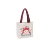 Bolsa de Lona com Logo Estampado, Bolsa Pai e Filho, Bolsa de Ombro Estilo Ins, Mercadoria Cultural e Criativa, Bolsa Promocional de Compras Ecológica