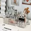 Caixa de Armazenamento de Cosméticos ins Dormitório Estudantil Produtos de Skincare Batom Pincéis Armazenamento Compartimentado Artefato Prateleira de Mesa