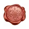 Adesivos de Selo de Cera Vermelha Espumante Série de Natal para Envelopes, Convites, Garrafas de Vinho e Decoração de Presentes