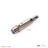 Accesorios para máquina de pistola telescópica sexual eléctrica de alta potencia, bloqueo fuerte, acero inoxidable, conector de conversión de enchufe rápido para cañón de tres agujeros