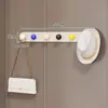 Gancho Magnético Rack de Armazenamento de Chaves para Porta de Entrada Entrada Porta de Segurança Gancho Forte em Fila Rack de Armazenamento Criativo