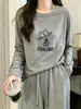Chegada Nova Outono 2026: Camiseta de Algodão Bambu com Gola Redonda e Manga Longa para Mulheres - Top de Camada Base de Alta Qualidade, Elegante, Modelador e Estiloso