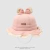 Chapéu de Bebê Estilo Coreano Fofo Unissex Super Adorável Chapéu de Pescador para Primavera e Outono Fino Proteção Solar Chapéu Balde de Bebê