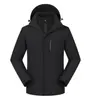 Jaqueta 3 em 1 (Forro de Fleece) (Capuz Removível) Unissex Casual Versátil Outdoor Diário