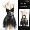 Lingerie sexy sexy strap tentação de renda camisola francesa arquivo aberto quente oco pijamas uniforme atacado 8953