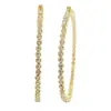 Novos Brincos Argola Exagerados de 70mm do Fabricante, Moda Transfronteiriça Europeia e Americana, Brincos Redondos Sexys e Simples com Strass