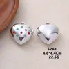 Superficie Lisa de Múltiples Especificaciones Accesorios de Corazón 3D Chapados en Metal Accesorios para Collares Pendientes Colgantes de Corazón Joyería