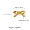 Accesorios para Joyería DIY Nuevos Transfronterizos Corazón Lazo Piedra Preciosa Accesorios para Mujer Ins Venta Caliente Accesorios para Joyería Oro de 18K