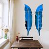 Espejo Espejo Pegatina de Pared Popular Pluma Espejo de Tocador Se Vende por Separado Autoadhesivo Estéreo 3D Tienda de Fábrica Producido y Vendido por Uno Mismo