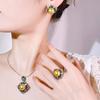 Nuevo Conjunto de Collar, Aretes y Anillo de Perlas de Huayoumei Jewelry, Joyería de Perlas de Moda de Alta Gama para Mujer, Elegante al por Mayor