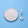 Colgante de plata de ley S925 bañado en rodio con circonita y charm colgante, cuentas espaciadoras tipo rueda, accesorios para pulseras y collares DIY, se puede usar como accesorios de joyería de plata