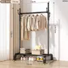 Arara de chão, cabideiro simples para quarto, cabideiro móvel, varal de roupa para varanda de casa, estante de roupas